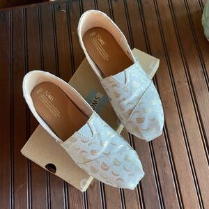 TOMS classic Gilded Bananas Print shoes